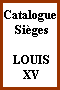 Catalogue Sièges LOUIS XV