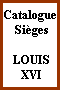 Catalogue Sièges LOUIS XVI